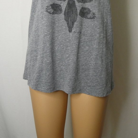 SOLDDDDDD Burton Bird Feather Wing Distressed Tank Top Small - Picture 7 of 9